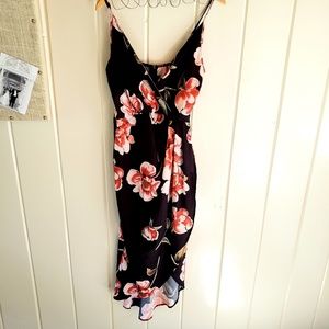 faux wrap cockatil Dress